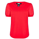 【送料無料】 ダナ キャラン ニューヨーク レディース Tシャツ トップス Puff Sleeve T Shirt Red Poppy