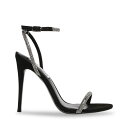 【送料無料】 スティーブ マデン レディース ヒール シューズ Breslin Strappy Heels Black Micro