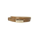 yz {X fB[X xg ANZT[ Logo Plaque Belt Beige