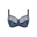 【送料無料】 ファンタジー レディース ブラジャー アンダーウェア Antonia Underwired Side Support Bra Blue Leopard