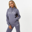 【送料無料】 ジャック ウィルス レディース パーカー・スウェット アウター Hunston Graphic Logo Hoodie Dusky Blue