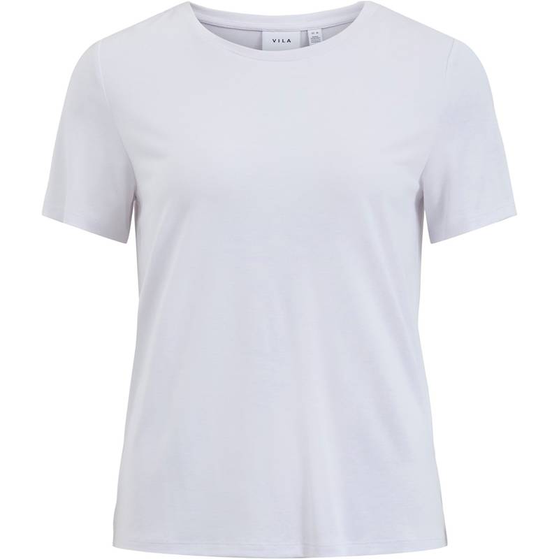 【送料無料】 ヴィラ レディース シャツ トップス Vila Modala O-Neck Ld00 Optic White