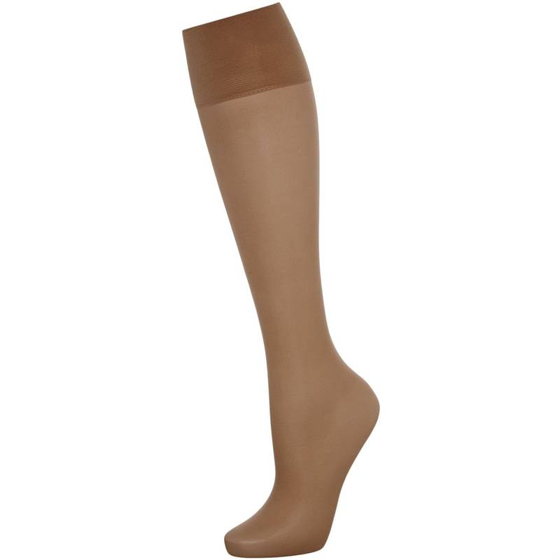 yz `[mX fB[X C A_[EFA 5 Per Packet Sheer Knee High Socks Sherry