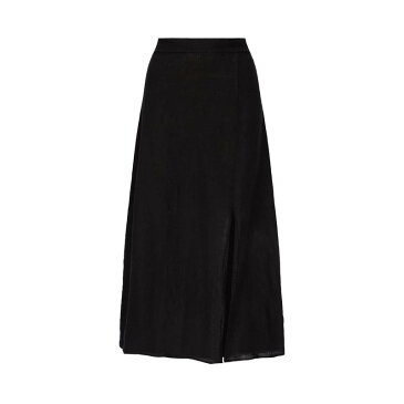 ジュームズレイクランド レディース スカート ボトムス MAXI LINEN SKIRT BLACK