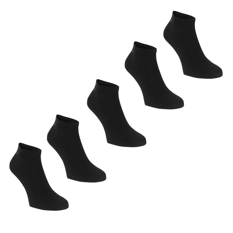 yz XZW[ fB[X C A_[EFA Trainer Socks 5 Pack Ladies Dark Asst