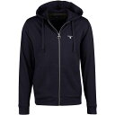 【送料無料】 バーブァー メンズ パーカー・スウェット アウター Barbour Wallington Zip Hoodie Navy NY91