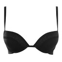 【送料無料】 カルバンクライン レディース ブラジャー アンダーウェア Calvin Flirty Plunge Bra Black 001