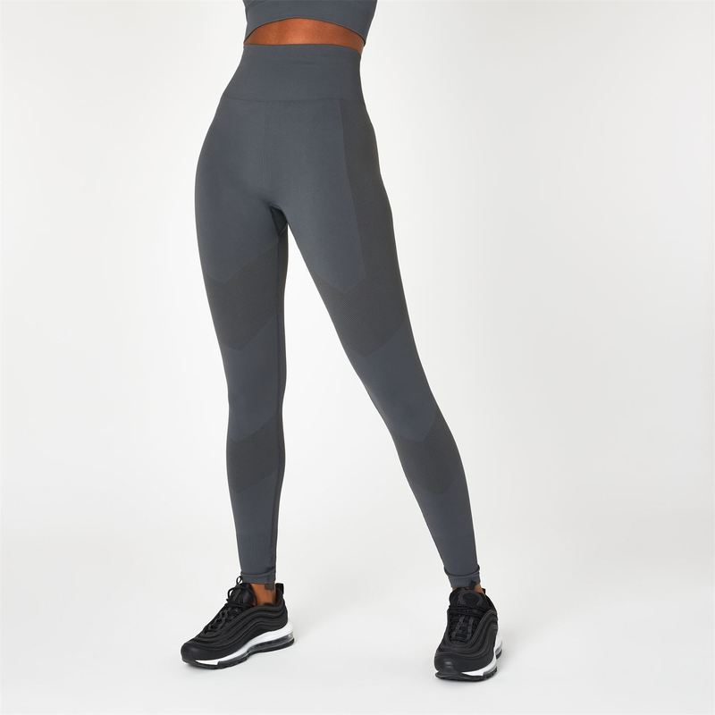 yz Go[Xg fB[X MX {gX Super High Waisted Racer Leggings Shark Grey