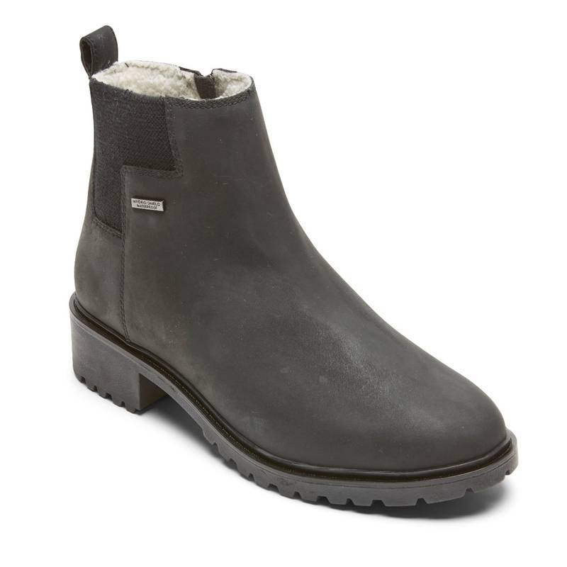 ロックポート 【送料無料】 ロックポート レディース ブーツ・レインブーツ シューズ Ryleigh Waterproof Womens Chelsea Boots Black