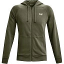 【送料無料】 アンダーアーマー メンズ パーカー・スウェット アウター Rival Full Zip Hoody Mens Marine OD Green