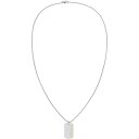 【送料無料】 カルバンクライン メンズ ネックレス チョーカー ペンダントトップ アクセサリー Gents Calvin Klein stainless steel and grey metal dog tag necklace Two Tone