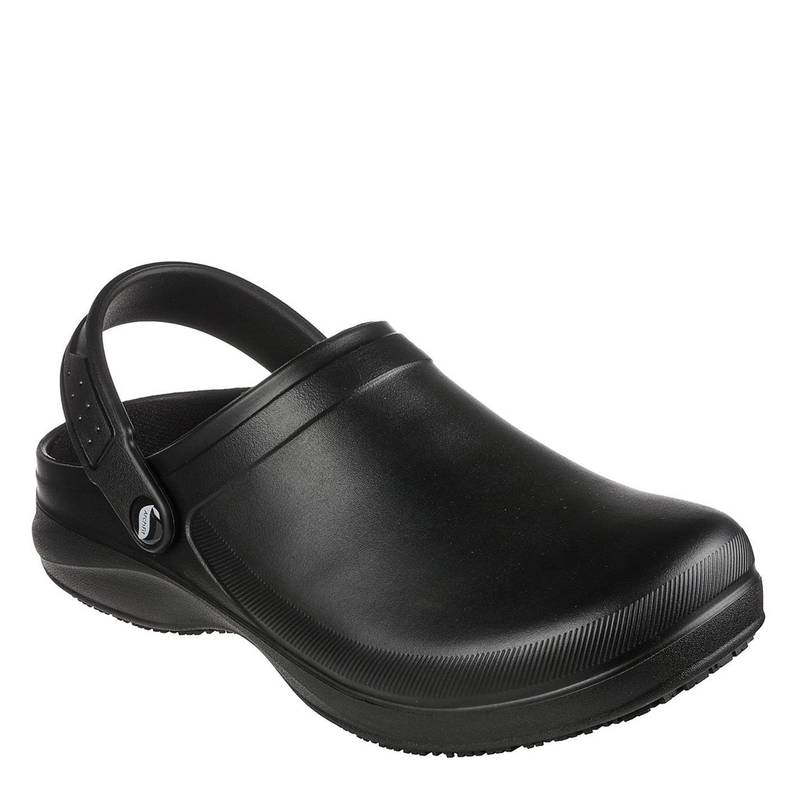 yz XPb`[Y Y T_ V[Y Riverbound SR Mens Arch-Fit Clogs Black