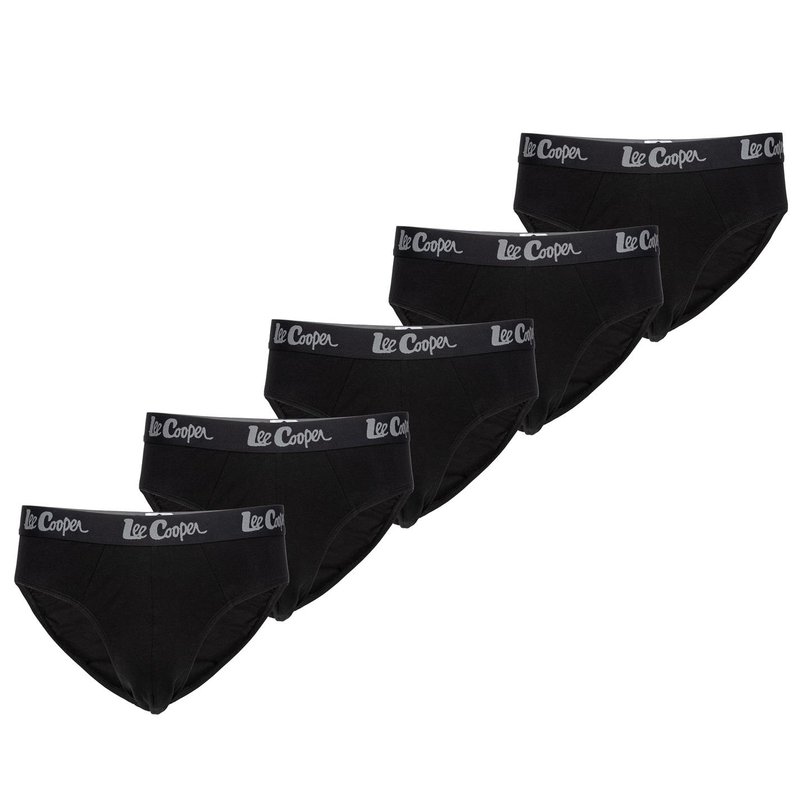 【送料無料】 レークーパー メンズ ブリーフパンツ アンダーウェア Brief 5 Pack Mens Solid Black