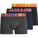 【送料無料】 ジャック&ジョーンズ メンズ ボクサーパンツ アンダーウェア Sense 3 Pack Trunks Mens Multi