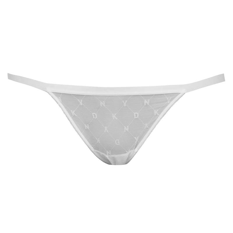 ダナ・キャラン 【送料無料】 ダナ キャラン ニューヨーク レディース パンツ アンダーウェア Mono Mesh Bikini Briefs White LUS