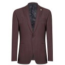 【送料無料】 テッドベーカー メンズ ジャケット ブルゾン ブレザー アウター Ted Baker Merlot Blazer Jacket Burgundy