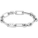 【送料無料】 ボス レディース ブレスレット・バングル・アンクレット アクセサリー Ladies BOSS Hailey Stainless Steel Bracelet Silver