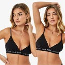 【送料無料】 ジャック ウィルス レディース ブラジャー アンダーウェア Biddstone Multipack Bralette 2 Pack Black