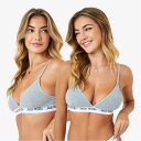 【送料無料】 ジャック ウィルス レディース ブラジャー アンダーウェア Biddstone Multipack Bralette 2 Pack Grey Ma...