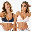 【送料無料】 ジャック ウィルス レディース ブラジャー アンダーウェア Biddstone Multipack Bralette 2 Pack Pink/Na...