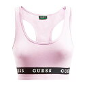 【送料無料】 ゲス レディース ブラジャー アンダーウェア Guess Core Stripe Logo Bra Lilac Cream