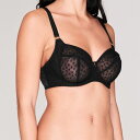 【送料無料】 フレイヤ レディース ブラジャー アンダーウェア Starlight underwire balcony side support bra Black 2