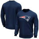 【送料無料】 NFL メンズ パーカー スウェット アウター Logo Crew Sweatshirt Mens Patriots