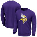 【送料無料】 NFL メンズ パーカー・スウェット アウター Logo Crew Sweatshirt Mens Vikings