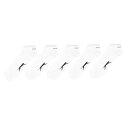 【送料無料】 スラセンジャー メンズ 靴下 アンダーウェア 5 Pack Trainer Socks Mens White