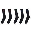 【送料無料】 スラセンジャー メンズ 靴下 アンダーウェア 5 Pack Crew Socks Mens Bright Asst