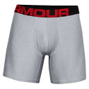 【送料無料】 アンダーアーマー メンズ ボクサーパンツ アンダーウェア 2 Pack 6inch Tech Boxers Mens Heather/Grey