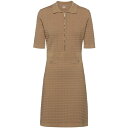 【送料無料】 ボス レディース ワンピース トップス Boss Farese Zip Dress Womens Med Beige 260