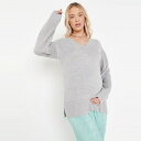 【送料無料】 ミスガイデッド レディース ニット・セーター アウター MATERNITY V NECK JUMPER Grey