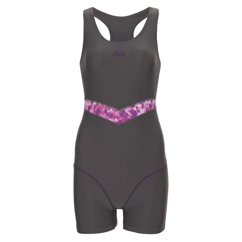 ̵ 饻󥸥㡼 ǥ 岼å  Splice Boyleg Swimsuit Womens Grey/Purple