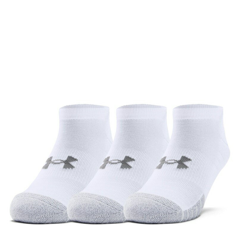 yz A_[A[}[ fB[X C A_[EFA Heatgear No Show Socks 3 Pack White