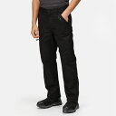 【送料無料】 レガッタ メンズ カジュアルパンツ ボトムス Pro Action Workwear Trousers (Short Leg) Black