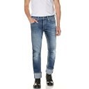 【送料無料】 リプレイ メンズ デニムパンツ ボトムス Grover Straigt Jeans 009Medium Blue