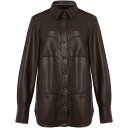 【送料無料】 フェイズ・エイト レディース ジャケット・ブルゾン アウター Aphia Faux Leather Shacket Mulberry