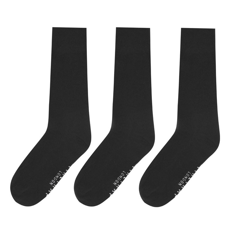 【送料無料】 ファイヤートラップ メンズ 靴下 アンダーウェア 3 Pack Formal Socks Mens Black