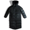 【送料無料】 ハンター レディース コート アウター Intrepid Insulated Long Puffer Coat Logo Black