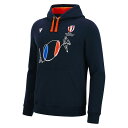 【送料無料】 マクロン メンズ パーカー スウェット アウター Rugby World Cup Ball Hoodie 2022/2023 Mens Navy