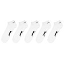 【送料無料】 スラセンジャー メンズ 靴下 アンダーウェア 5 Pack Trainer Socks Men's White