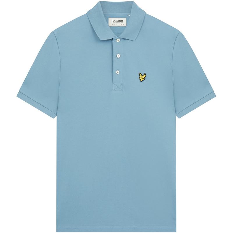 ̵ 饤륢ɥå  T ȥåץ Basic Short Sleeve Polo Shirt Skip Blue W825