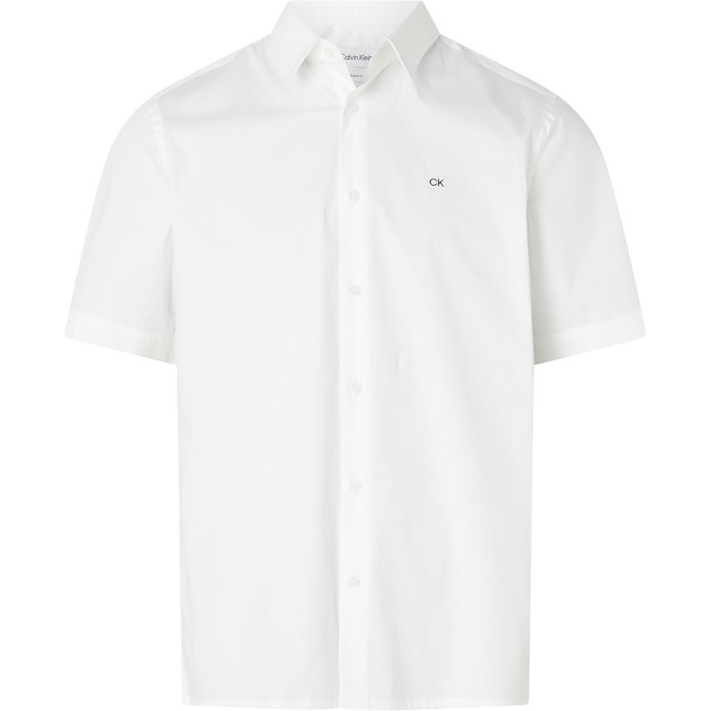 カルバン・クライン 【送料無料】 カルバンクライン メンズ シャツ トップス Poplin Shirt White YAF