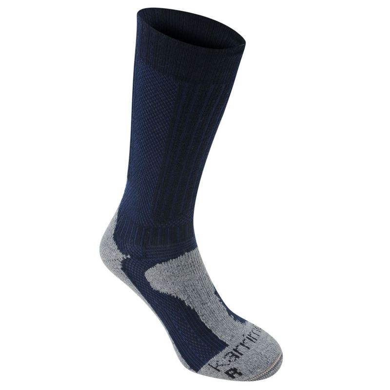 yz J}[ fB[X C A_[EFA Merino Fibre Midweight Walking Socks Ladies Navy/Grey