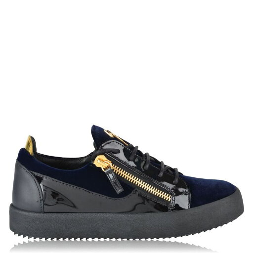 【送料無料】 ジュゼッペザノッティ メンズ スニーカー シューズ May Velvet Panel Low Top Trainers Navy 【送料無料】 ジュゼッペザノッティ メンズ スニーカー シューズ May Velvet Panel Low Top Trainers Navy