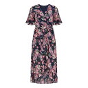 ̵ ɥ ǥ ԡ ȥåץ Navy Tropical Floral Midi Dress Navy