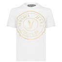 versace 【送料無料】 ヴェルサーチ レディース ナイトウェア アンダーウェア Round Logo T Shirt White G03