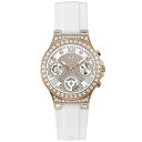 yz QX fB[X rv ANZT[ Guess Moonlight White Rose Gold Watch GW0257L2 Rose Gold and White