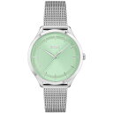 yz {X fB[X rv ANZT[ Ladies Boss Pura Watch 1502636 Silver and Green